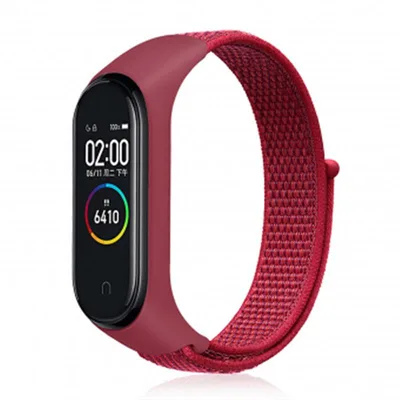 Ремінець до фітнес браслета BeCover Nylon Style для Xiaomi Mi Smart Band 5/6 Red (705431)