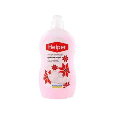 Засіб для ручного миття посуду Helper Ароматне яблуко 1 л (4820183972361)