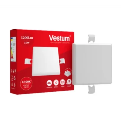 Світильник Vestum LED "без рамки" квадрат 35W 4100K (1-VS-5515)