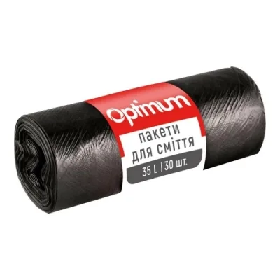 Пакети для сміття PRO service Optimum HD Чорні 35 л 30 шт. (4823071624175)