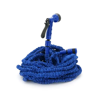 Шланг для поливу Voltronic KY-600B, 20-60м/200ft, + розпилювач, насадка на кран, Blue, Box (KY-600B)