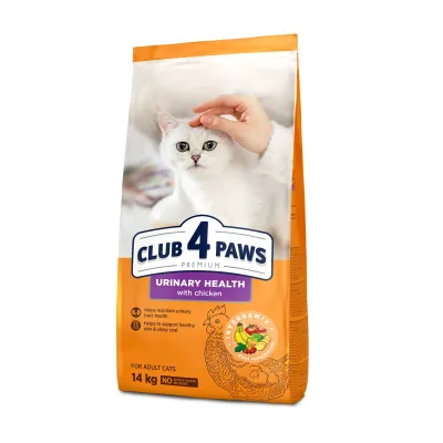 Сухий корм для кішок Club 4 Paws Преміум. Підтримка здоров'я сечовидільної системи 14 кг (4820083909375)