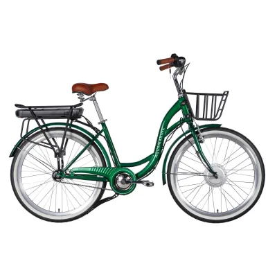 Електровелосипед Dorozhnik 26" eAQUAMARINE BH рама-17" 36B 13А*г 500Вт 2026 зелений (ELB-D-26-317)
