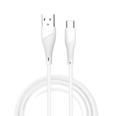Дата кабель USB 2.0 AM to USB-C 1.0m 2.4A X196 white WUW (6972573335589)