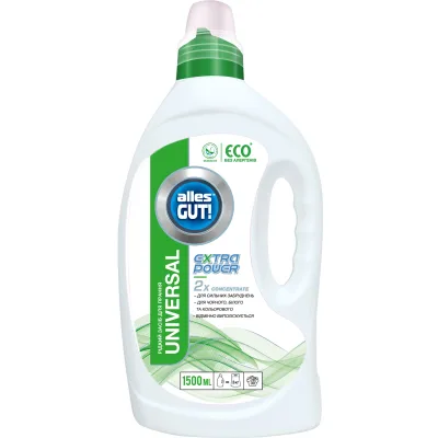 Гель для прання Alles GUT! Eco Universal Extra Power 1.5 л (4820189880462)