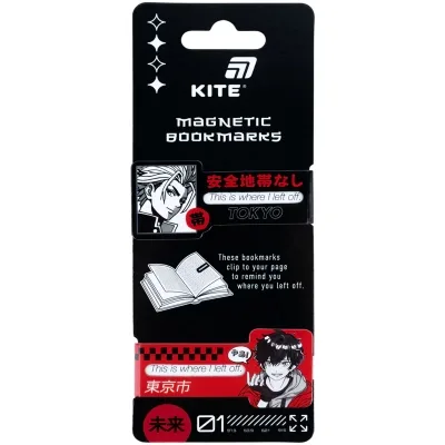 Закладки для книг Kite набір магнітних закладок-індикаторів Tokyo (K26-496-3)