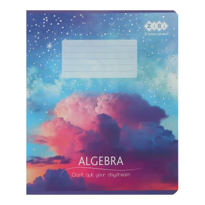 Зошит ZiBi CLOUDS 36 аркушів, клітинка алгебра (ZB.1732-03)