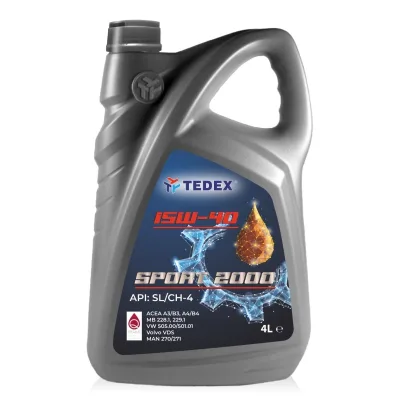 Моторна олива TEDEX SPORT 2000 SL/CH-4 15W40 4л (1606)