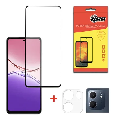 Скло захисне Dengos Kit for OPPO A5x + camera glass Black (DG-TGSCP-11)