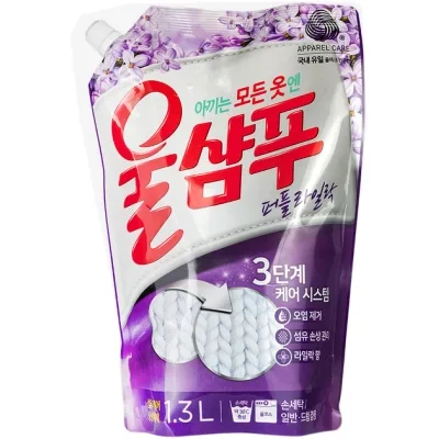 Гель для прання Aekyung Wool Champoo Purple Lilac Для делікатного прання 1.3 л (8801046879078)