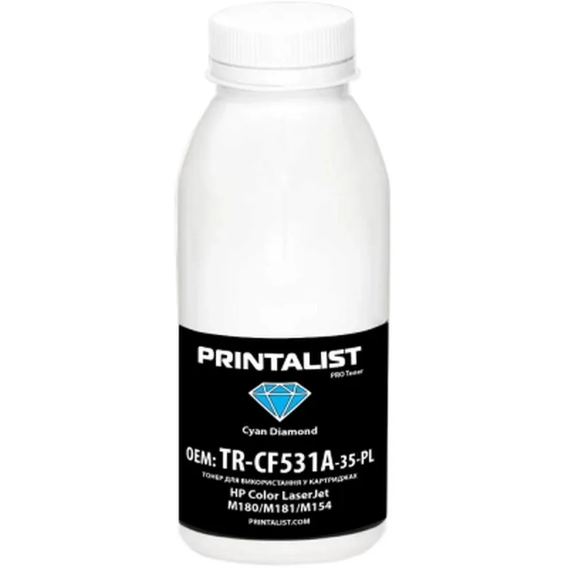 Тонер HP CLJ M180/M181/M154 35г Cyan Printalist (TR-CF531A-35-PL)