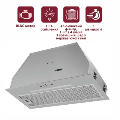 Витяжка кухонна PRIME Technics PVBI 10065 SS