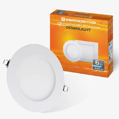 Світильник точковий Євросвітло LED-R-120-6 6400К