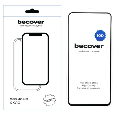 Скло захисне BeCover Infinix Hot 40i (X6528B) 10D Black (711813)