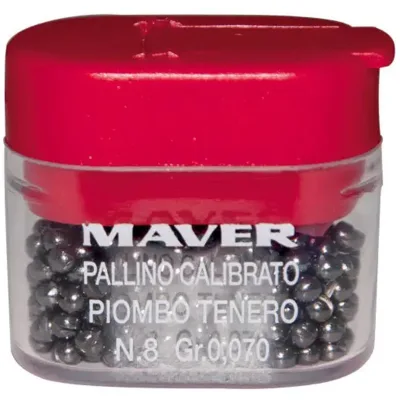 Грузило Maver набір Pallini Supercalibrati Teneri 6 (0.102g) (1300.34.55)