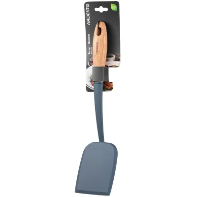 Лопатка кухонна ARDESTO Midori, 34.5см, нейлон, дерево, синій (AR2123PG)