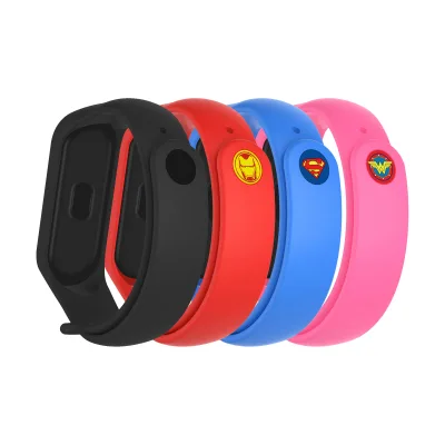Ремінець до фітнес браслета Armorstandart комплект 4шт Xiaomi Mi Band 4/3 Superhero Edition 2 (ARM77063)