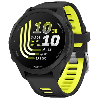 Смарт-годинник Garmin Forerunner 170 Music, GPS, WiFi, Black/Amp Yellow, GPS смарт-годинник (010-03920-10)