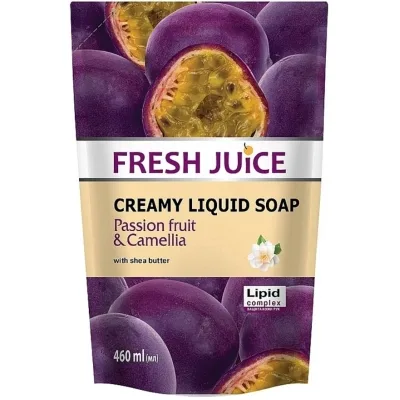 Рідке мило Fresh Juice Passion fruit & Сamellia дой-пак 460 мл (4823015935725)