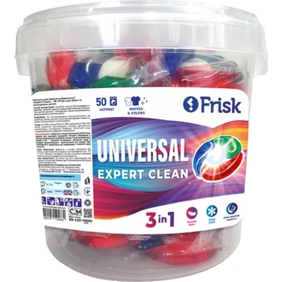 Капсули для прання Frisk Universal Expert Clean 50 шт. (4820197122660)