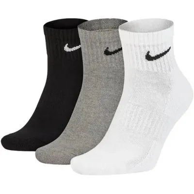 Шкарпетки Nike U NK EVERYDAY CUSH ANKLE 3PR SX7667-964 38-42 3 пари Білий/Чорний/Сірий (194955549216)
