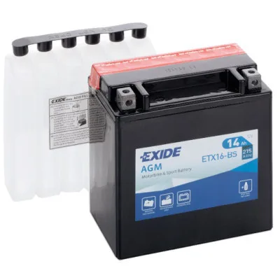 Акумулятор автомобільний EXIDE AGM 14Ah (+/-) (215EN) (ETX16-BS)