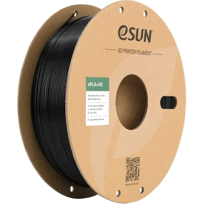 Пластик для 3D-принтера eSUN ePLA+HS, 1,75мм, 1кг, black (ePLA+HS-P175B1)