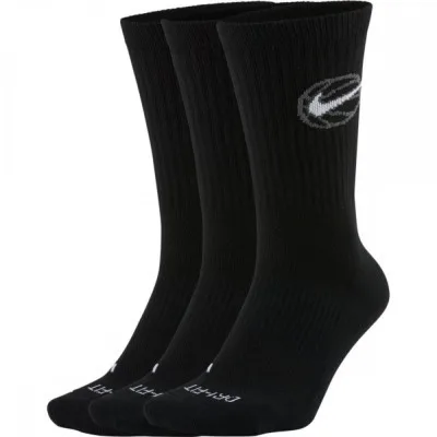 Шкарпетки Nike Crew Everyday Bball 3pr DA2123-010 42-46 3 пари Чорні (194499990987)
