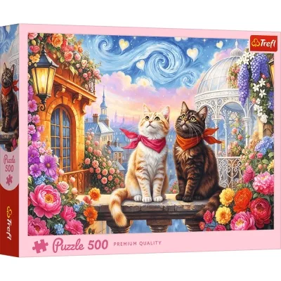 Пазл Trefl Люблячі котики 500 елементів (5900511375534)