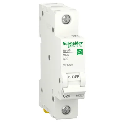Автоматичний вимикач Schneider Electric RESI9 6kA 1P 20A C (R9F12120)