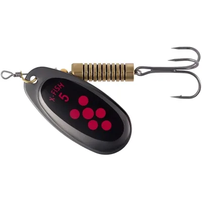 Блешня X-Fish Dark Side 14g 5 Nikel black orange (1917.07.31)