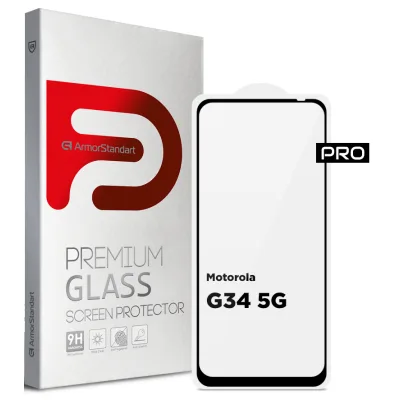 Скло захисне Armorstandart Pro Motorola G34 5G Black (ARM73850)