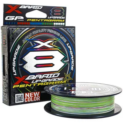 Шнур YGK X-Braid Upgrade X8 Pentagram 200m 1.5/0.205mm 30lb/13.5kg (5545.04.29)