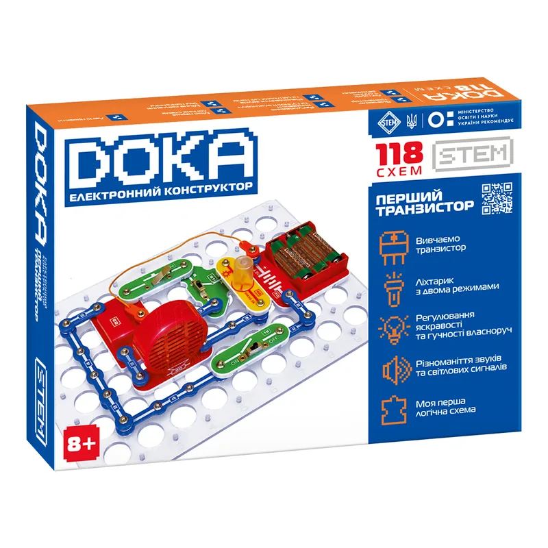 Конструктор DOKA електронний 118 схем (D70701)