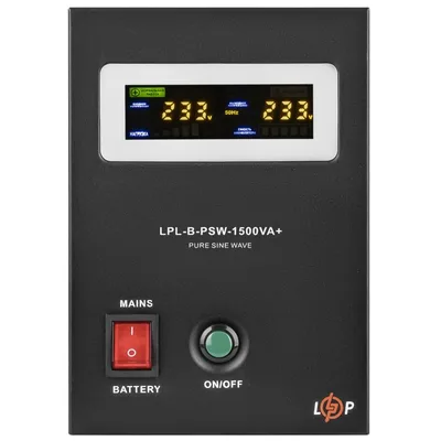 Пристрій безперебійного живлення LogicPower LPL-B-PSW-1500VA+ ( 1050W ) 12V (37700)