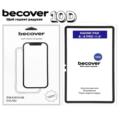 Скло захисне BeCover 10D Xiaomi Pad 8 / 8 Pro 11.2" Black (714574)