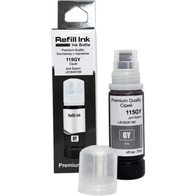 Чорнило Premium Quality Epson 115 70мл Gray C13T07D54A SmartFill (70264910)