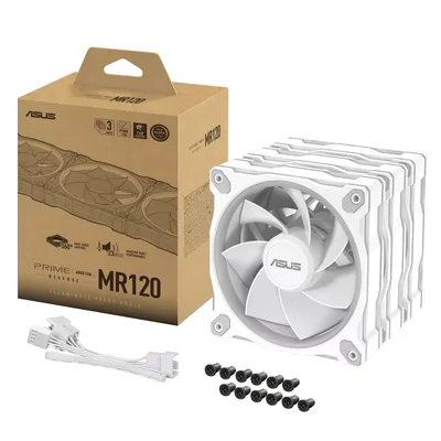 Кулер до корпусу ASUS PRIME MR120 REVERSE ARGB WHITE 3IN1 (90DA00L3-B09020)