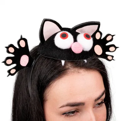 Дитячий обруч для волосся YES! Fun Хелловін Crazy Cat (974513)
