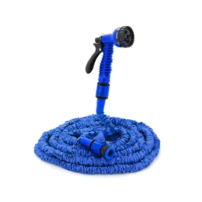 Шланг для поливу Voltronic 7.5-22,5м/75ft + розпилювач, насадка на кран, Blue/Green, Box (Garden hose 7.5-22.5)