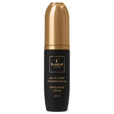Крем для обличчя Famirel Black Caviar Exfoliating Cream З екстрактом чорної ікри Оновлення шкіри 40 мл (7290114086561)