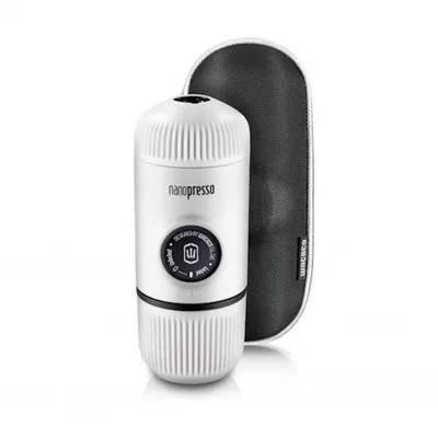 Кавоварка кемпінгова Wacaco Nanopresso з чохлом біла (WNANOWH)