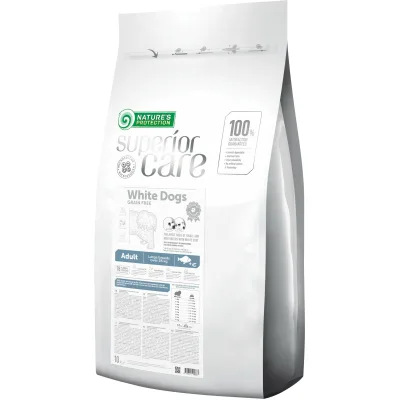 Сухий корм для собак Nature's Protection Superior Care White Dogs Grain Free White Fish Adult Large Breeds 17 кг (NPSC46340)