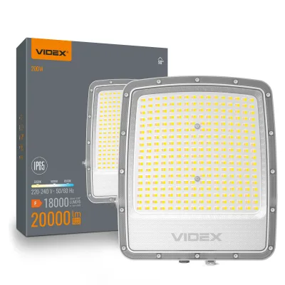 Прожектор Videx F5 200W 3000-5000-6500K 230V White (VL-F5-200CW)
