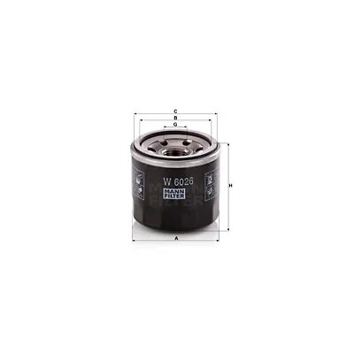 Фільтр масляний Mann W6026