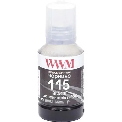Чорнило WWM Epson L8160/L8180 140г Black (E115Bk) KeyLock (E115Bk-WWM)