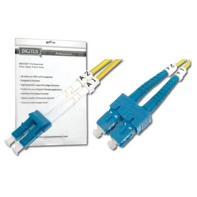 Оптичний патчкорд Digitus LC/UPC-SC/UPC, 9/125, SM, OS2, duplex, 5м (DK-2932-05)