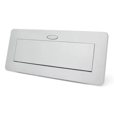 Розетка Voltronic J29L, дві розетки + 2*USB, напольна, висувна (21889)