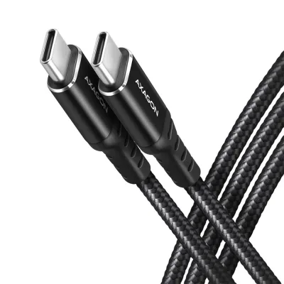 Дата кабель USB-C to USB-C 3.0m v3.2 Gen 1 PD 60W 3A black AXAGON (BUCM3-CM30AB)