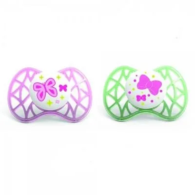 Пустушка Nuvita Air симметрическая 6м+ 2шт. для девочки (NV7081Pink)